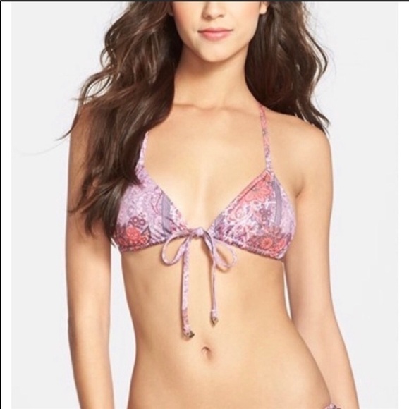 NWT Wildfox Boho Floral String Bikini Top - Picture 1 of 9